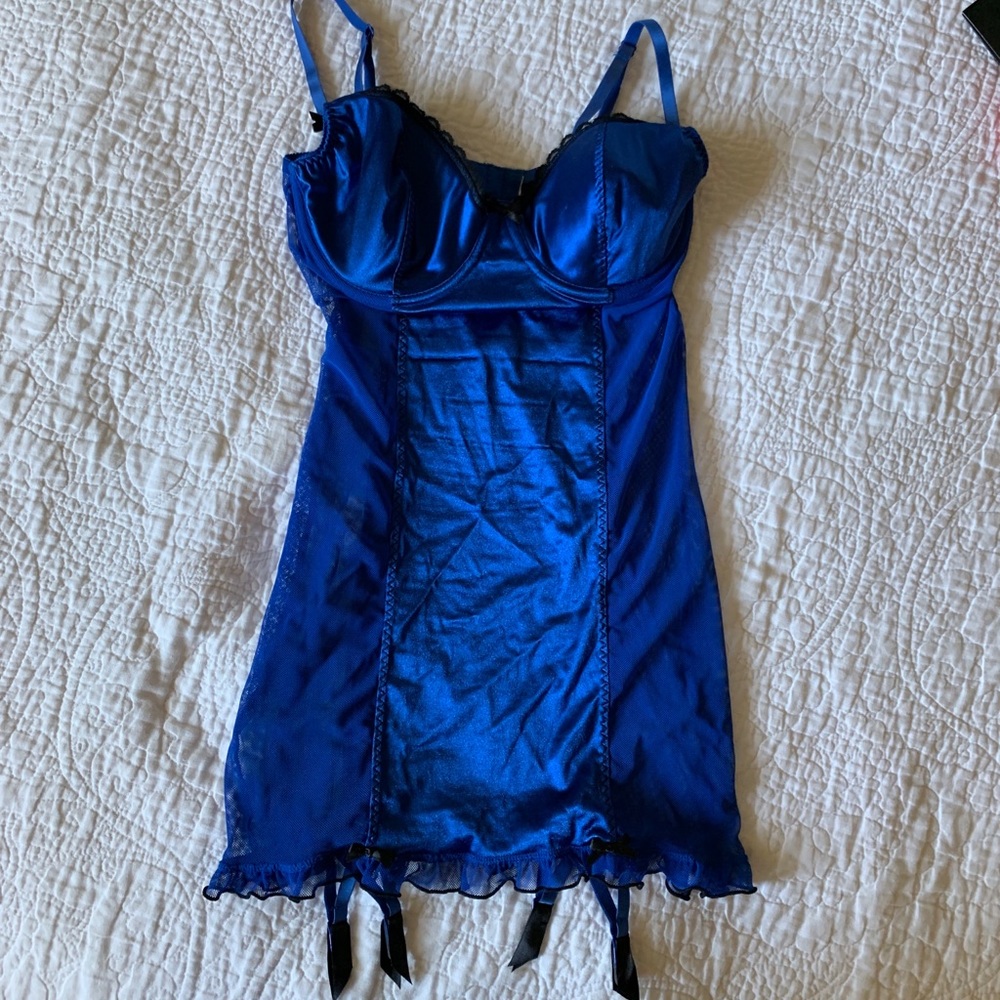 SEXY mesh lingerie slip with tight clips